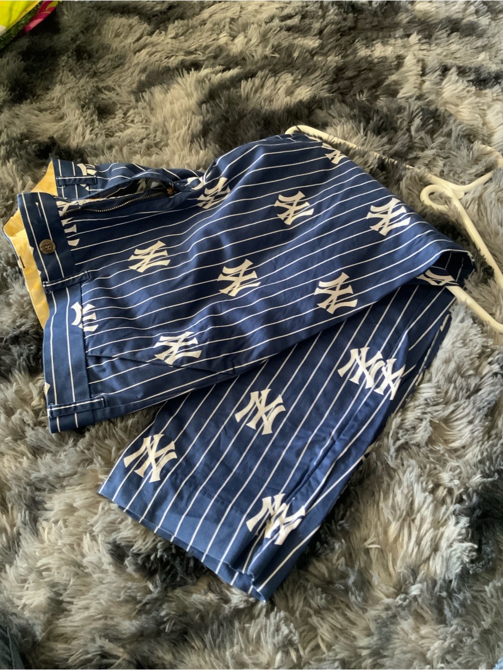 NY Logo Navy Pinstripe Men’s Pants